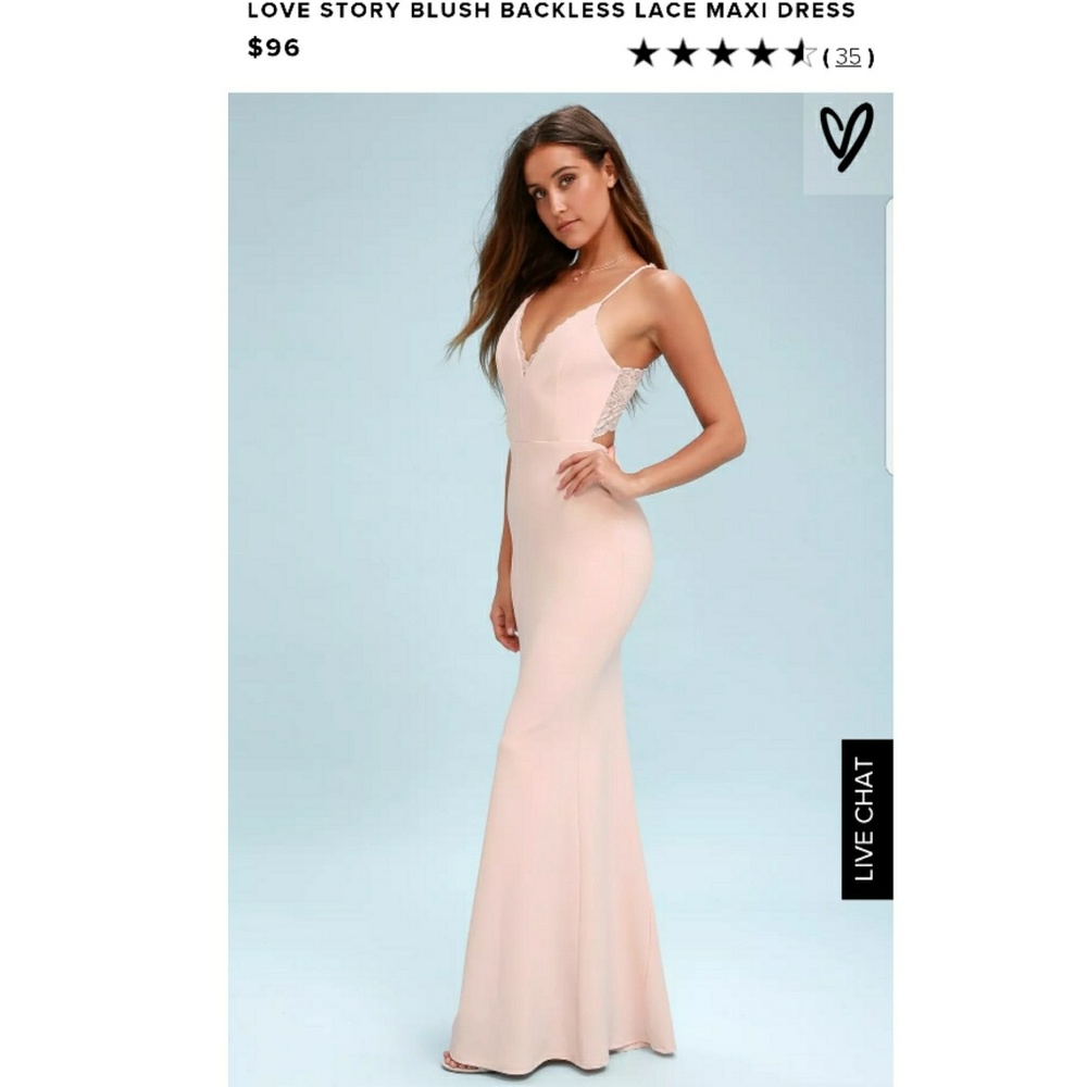 Lulus blush dress
